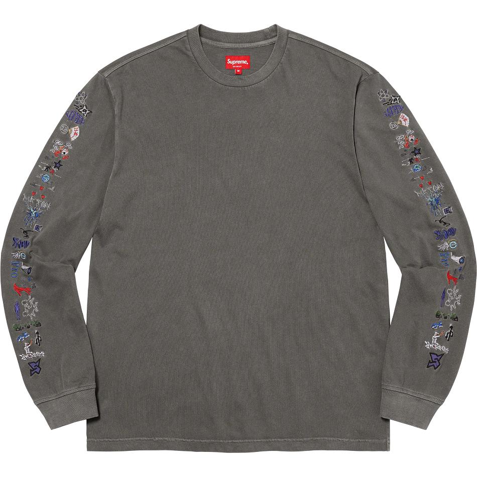 Supreme AOI Icons L/S Top Sweaters Black | PH312FM