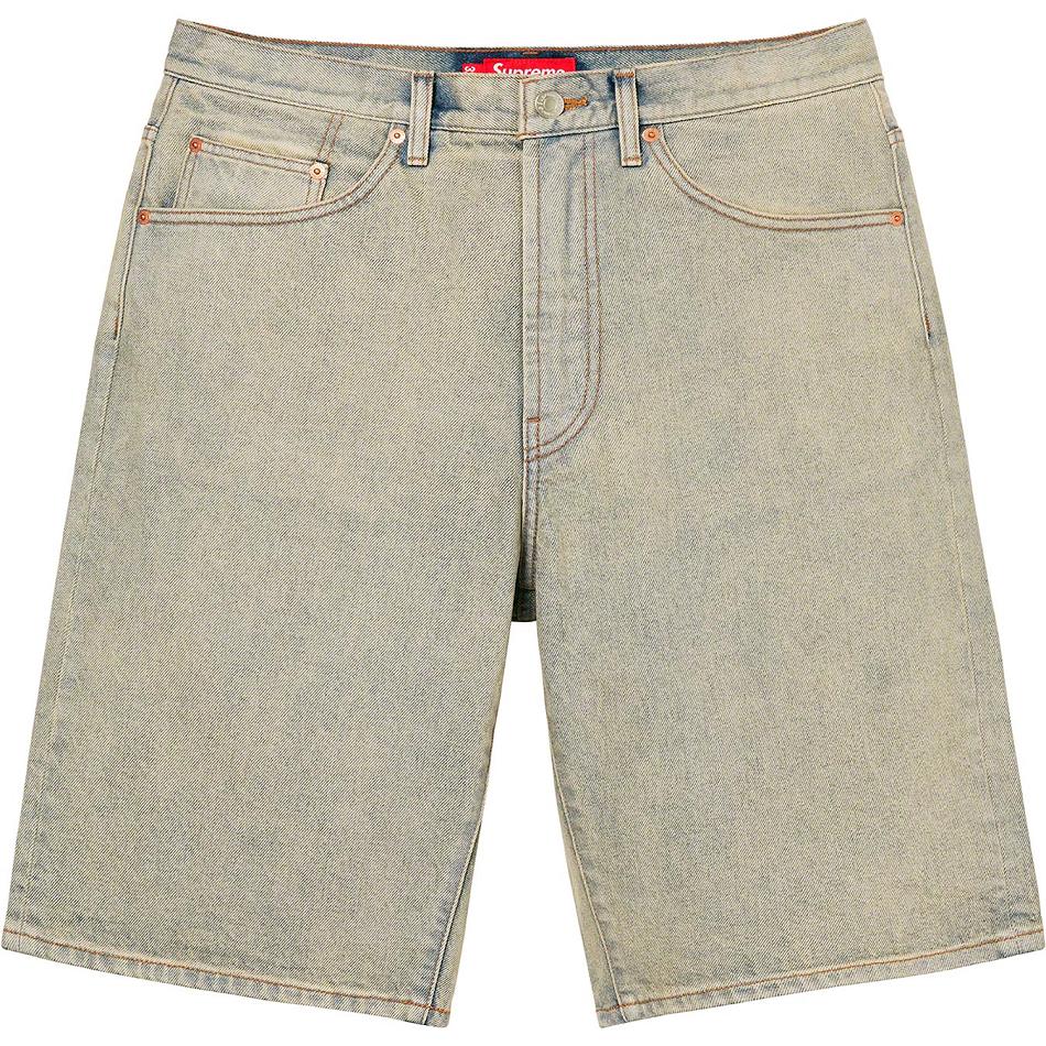 Supreme Baggy Denim Shorts Khaki | PH357UT