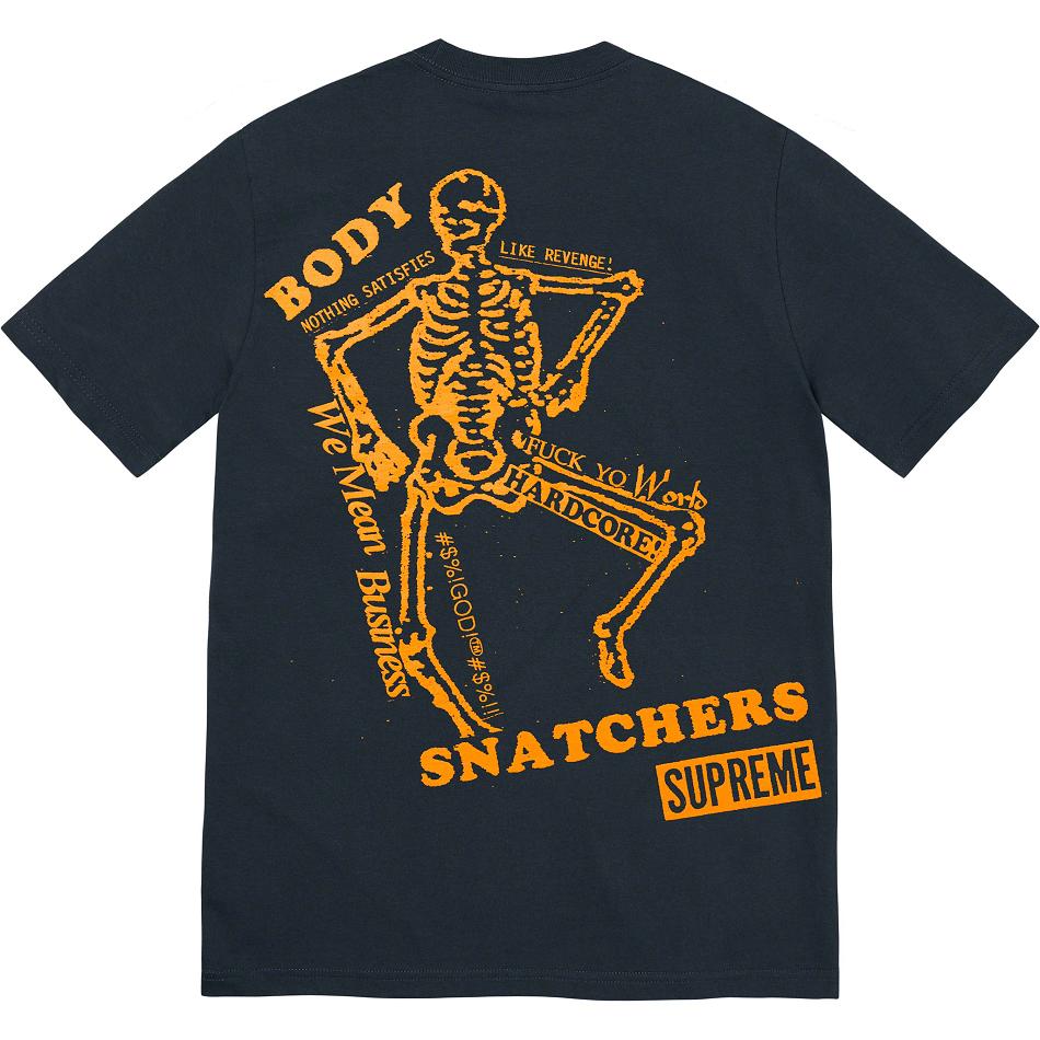 Supreme Body Snatchers Tee T Shirts Navy | PH244BC