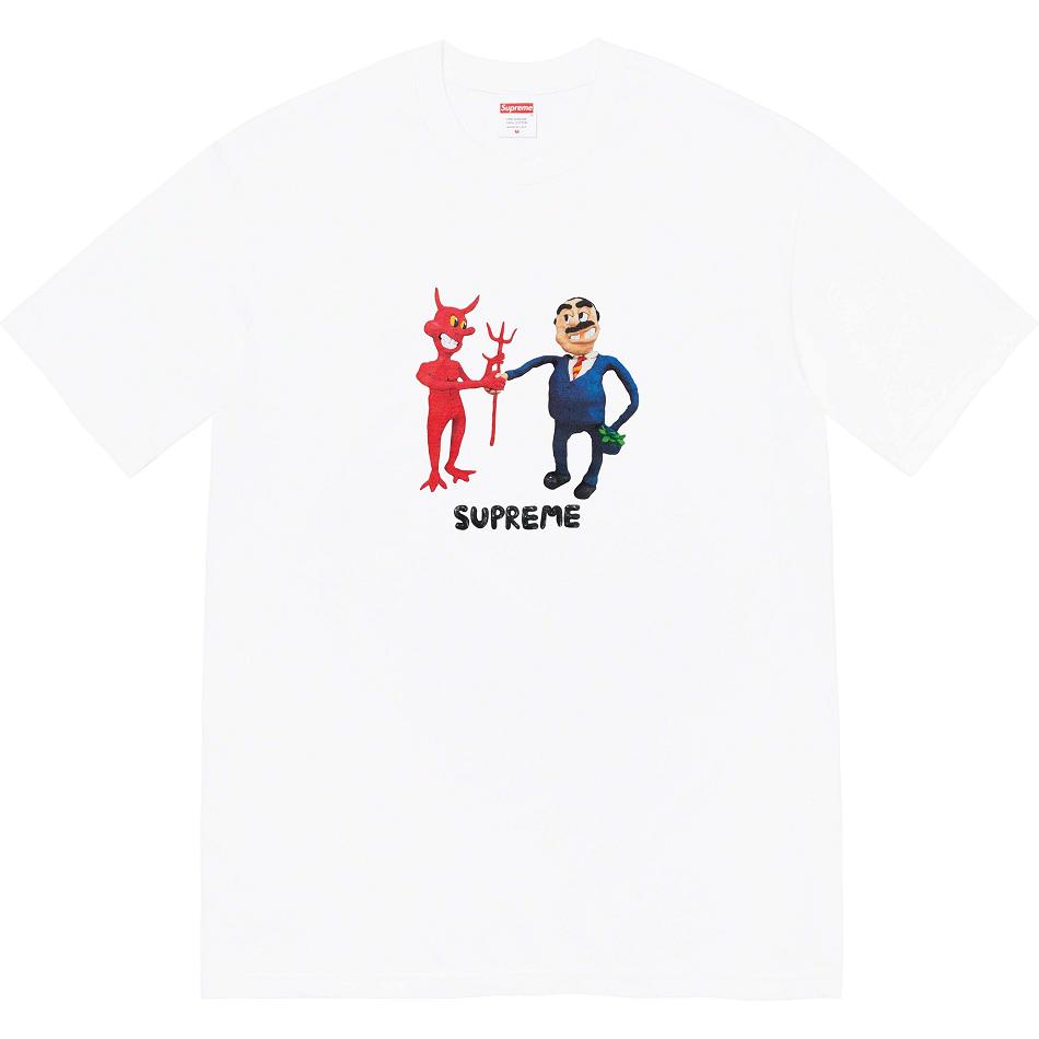 Supreme Business Tee T Shirts White | PH217VD