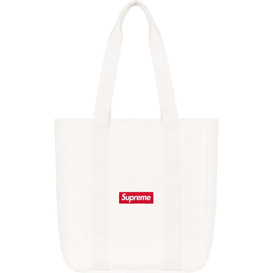 Supreme Canvas Tote Bags White | PH168MA