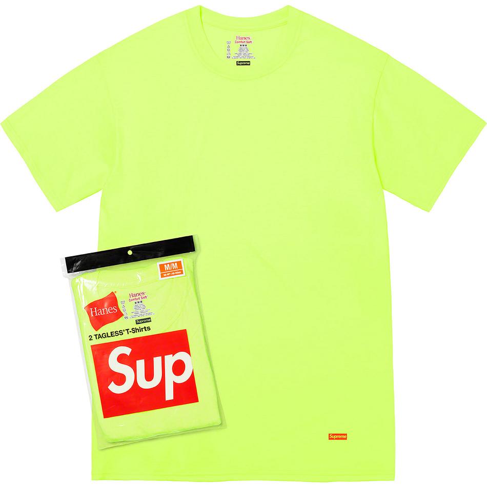 Supreme Hanes® Tagless T-shirts (2 Pack) Accessories Green | PH191VD