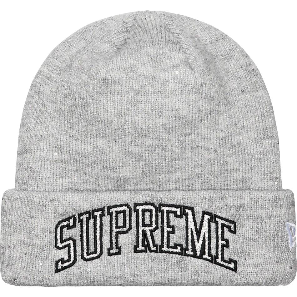 Supreme New Era® Metallic Arc Beanie Hats Grey | PH148YU