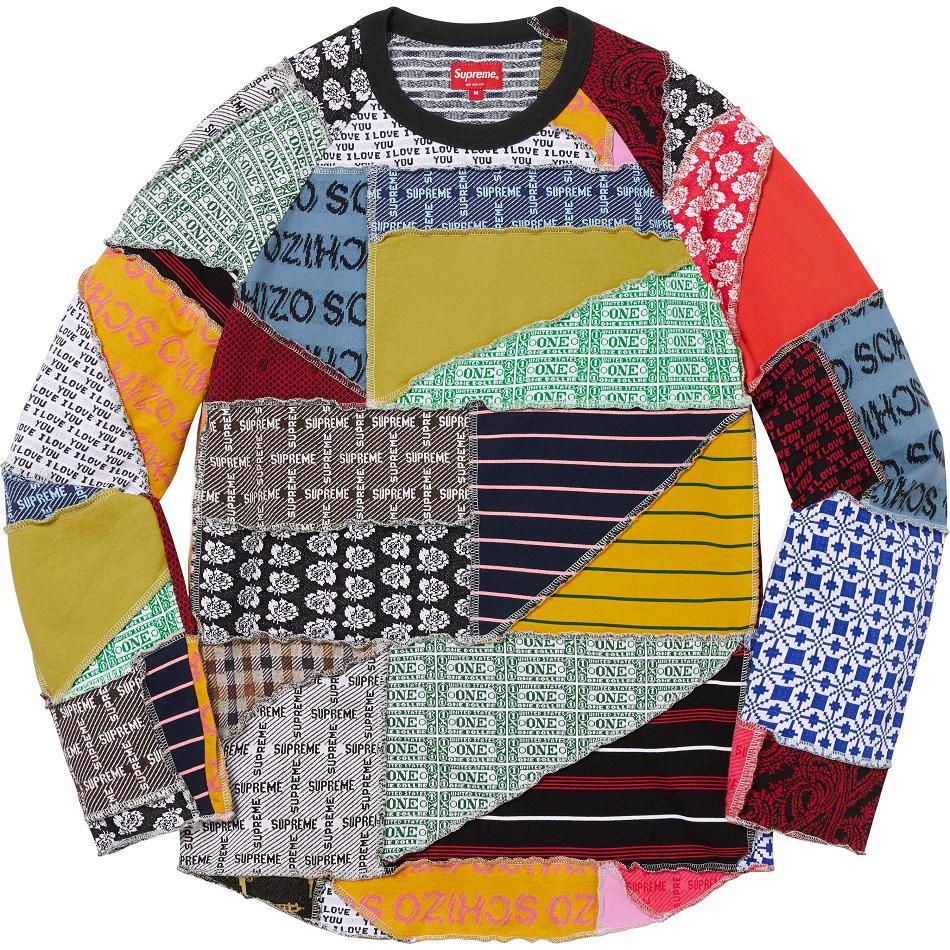 Supreme Patchwork Jacquard L/S Top Sweaters Multicolor | PH324MA