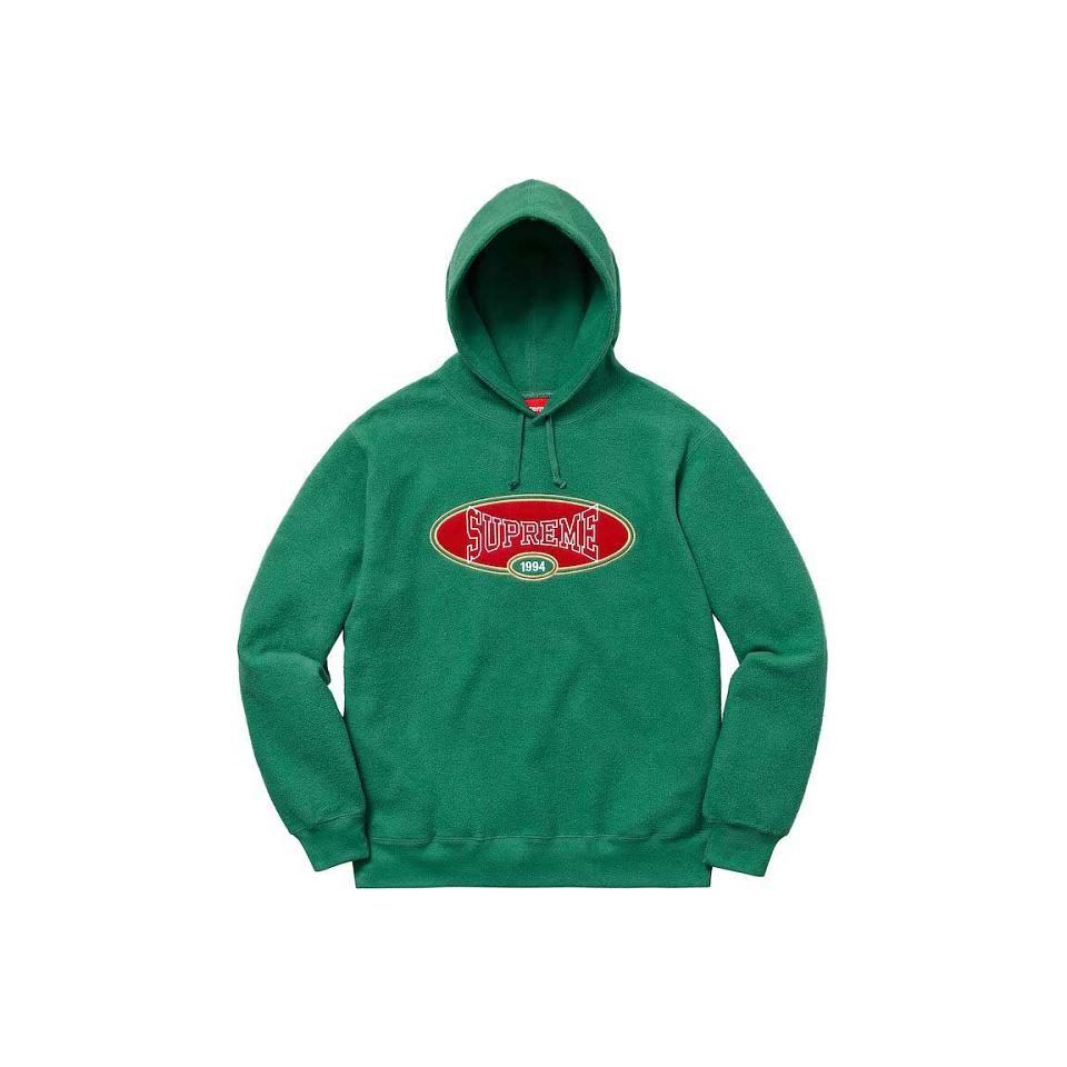 Supreme Reverse Fleece Hooded Sweatshirts Green | PH260FM