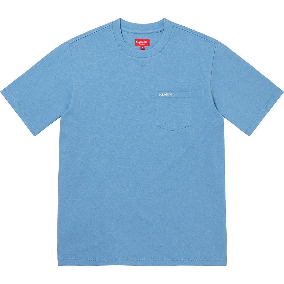 Supreme S/S Pocket Tee Sweaters Turquoise | PH316KI