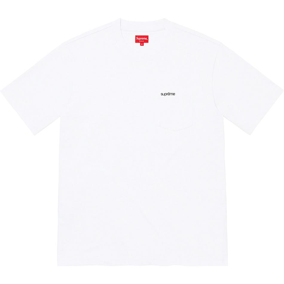 Supreme S/S Pocket Tee Sweaters White | PH322BC