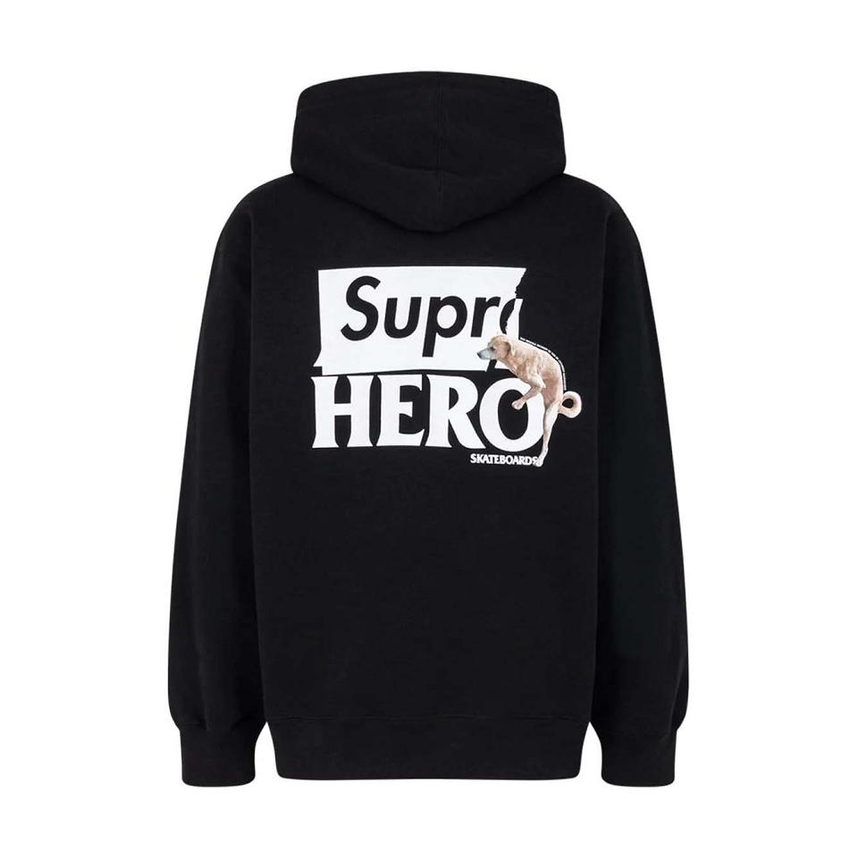 Supreme X Antihero Hoodie Black | PH459TV