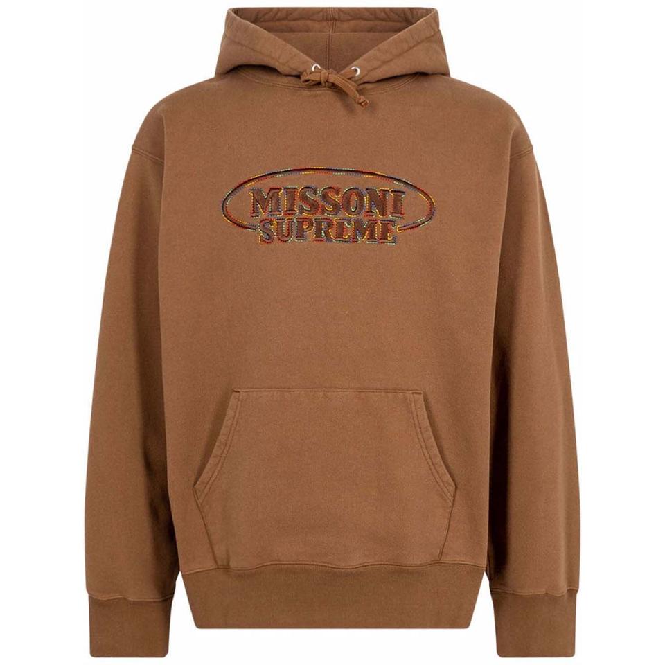 Supreme x Missoni Logo Hoodie Brown | PH456WY