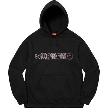 Supreme Beaded Hooded Sweatshirts Black | PH275EX