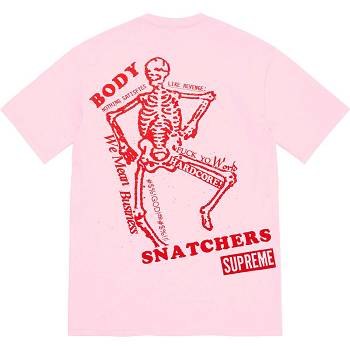 Supreme Body Snatchers Tee T Shirts Pink | PH246MA