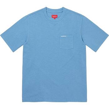 Supreme S/S Pocket Tee Sweaters Turquoise | PH316KI