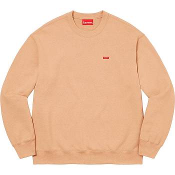 Supreme Small Box Crewneck Sweatshirts Orange | PH285DN