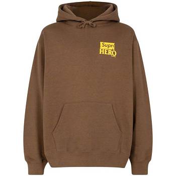 Supreme X Antihero Hoodie Brown | PH460YU