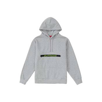 Supreme Zip Pouch Hooded Sweatshirts Grey | PH253UT